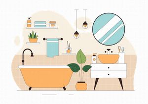10 Modern Bathroom Interior Illustration