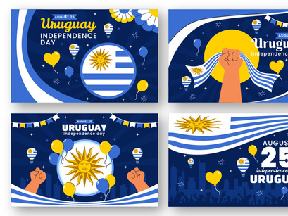 10 Uruguay Independence Day Illustration