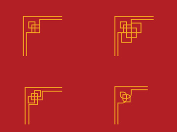 Chinese border illustration preview picture