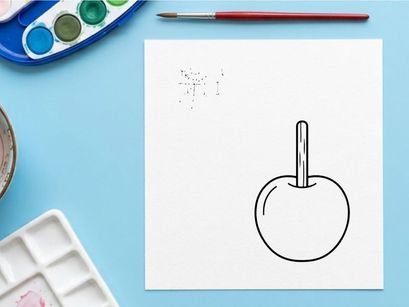 Minimalist apple icon for technology and design. Simple fruit symbol vector illustration for apps and branding.