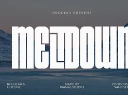 Meltdown - Condensed Sans Serif preview picture