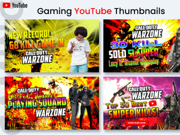 Gaming YouTube Thumbnails preview picture