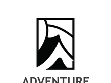 Adventure nature logo design image travel and outdoor camping adventurers, climbers template