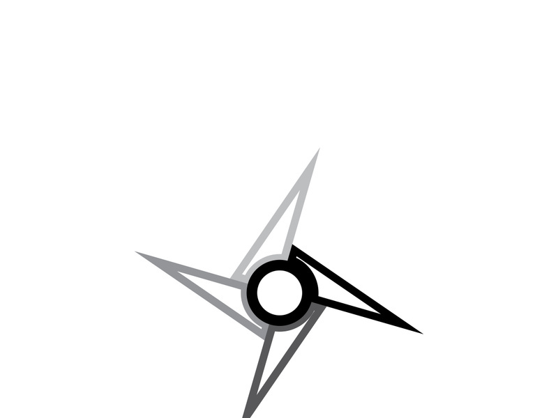 ninja weapons vector logo