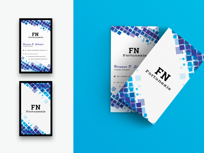 Abstract Business Card-03-Vertical