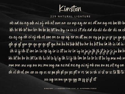 Kinston - Handwritten Font