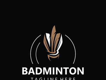 Badminton Shuttlecock logo icon design for Sport Badminton Championship club competition preview picture