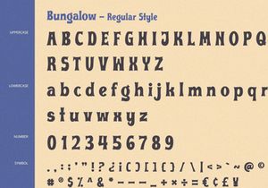 Bungalow - Display Font