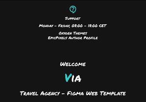 Via - Travel Agency - Figma Web Template