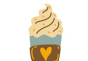 Animation milk tea stamps format GIF, MP4