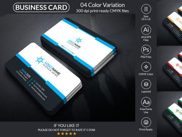 Minimal Business Card Design Template preview picture