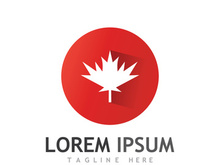 Canadian maple leaf logo design with a creative idea.