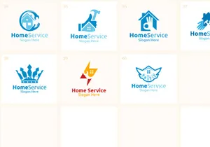 40 Home Service Logo Bundle