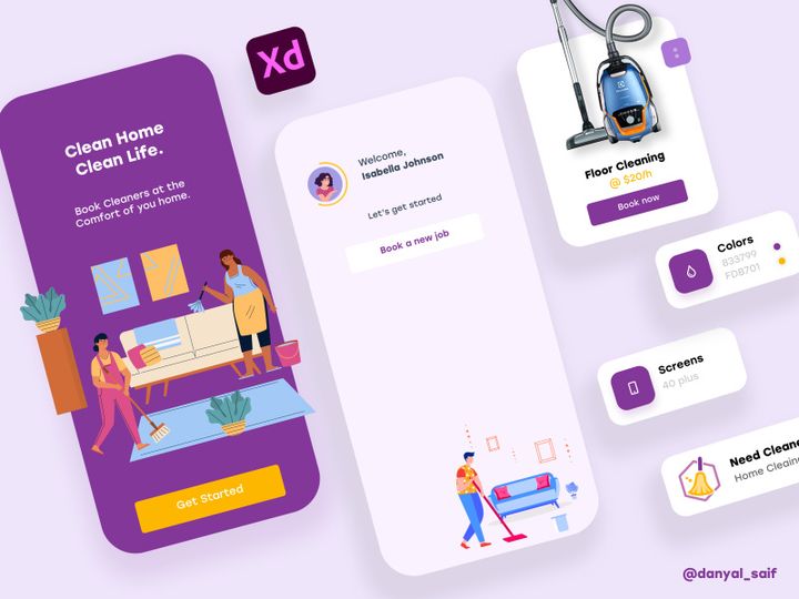 Cleaning App Template preview picture