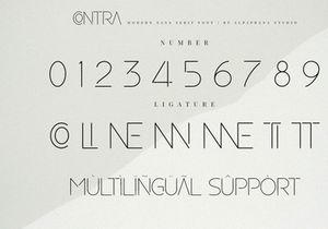Contra - Modern Sans Serif Font