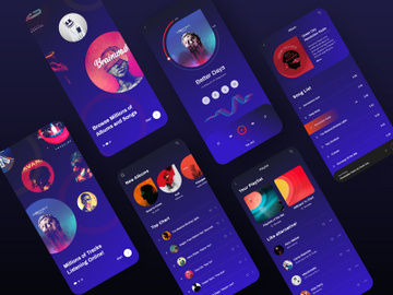 Music Player Apps concept preview picture