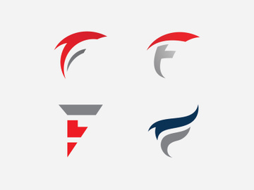 F letters logo and symbols preview picture