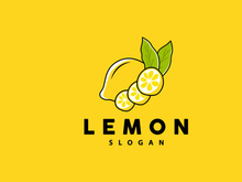 Lemon Logo, Luxurious Elegant Minimalist Design