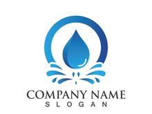 Water drop logo icon illustration template design