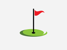 Golf logo vector icon stock illustration