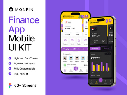 MonFin - Finance App Mobile UI KI