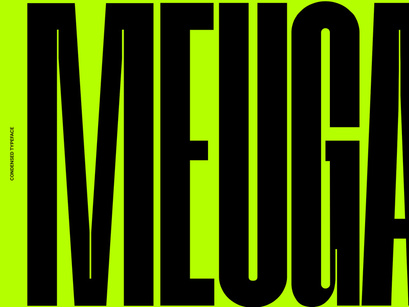 Meuga | Condensed Sans Serif Font