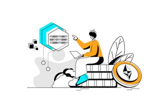 NFT  Flat Illustration concept