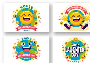 12 World Laughter Day Illustration