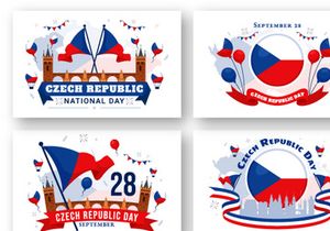13 Czech Republic National Day Illustration
