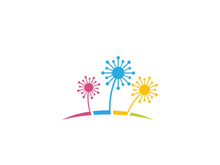 flower vector icon design template