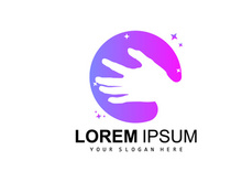 Hand Logo, Teamwork Vector Design