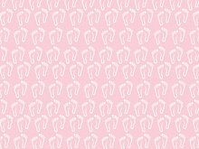 Seamless pattern footprint  vector