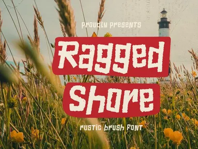 Ragged Shore | Rustic Brush Font