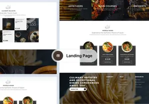 Restoo | Restaurant Landing Page UI Kit