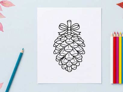 Enfeite decorativo de pinha para decoração de feriados. Decoração natalina elegante com charme rústico.