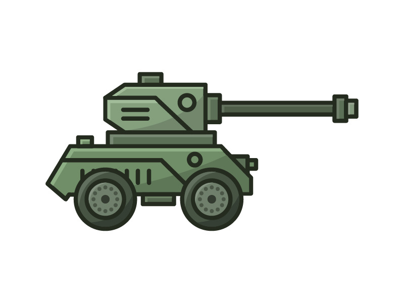 Illustrated tank