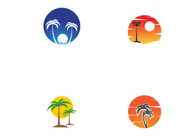 Palm tree logo preview picture