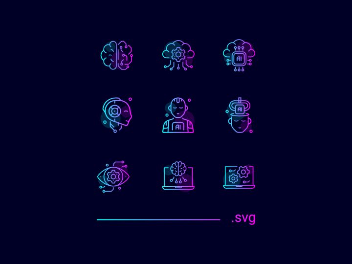 Artificial Intelligence Icons