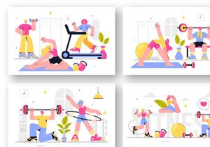 9 Fitness and Gym Illustration