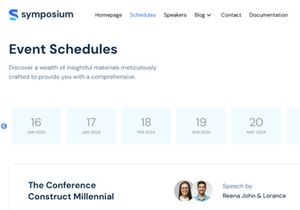 Symposium Free NextJs Website Template