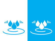Water drop logo template vector illustration design