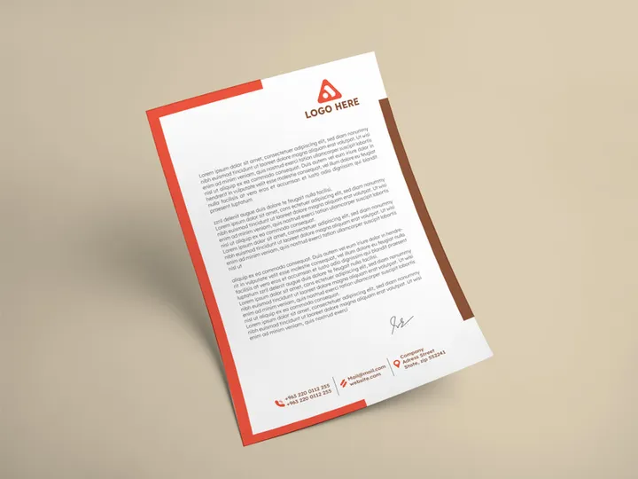 Discover Our Stylish Letterhead Design - Perfect for Branding!