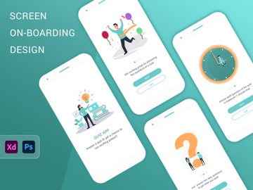 Quiz App Screen On-boarding Design preview picture