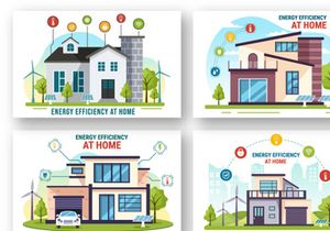 12 Energy Efficient at Home Illustration