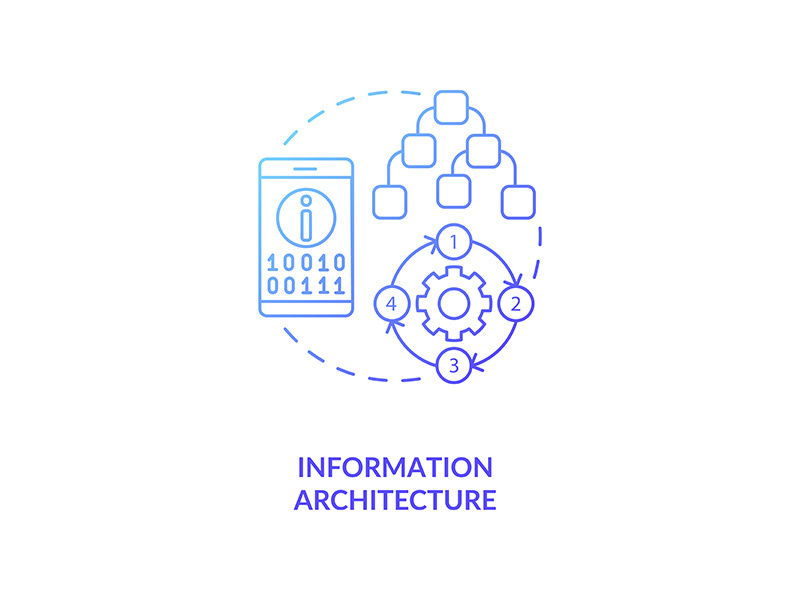 Information architecture concept icon