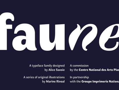 Faune – A free font inspired to the animal world