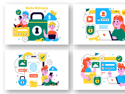 12 Data Privacy Illustration