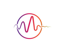 Sound waves vector illustration