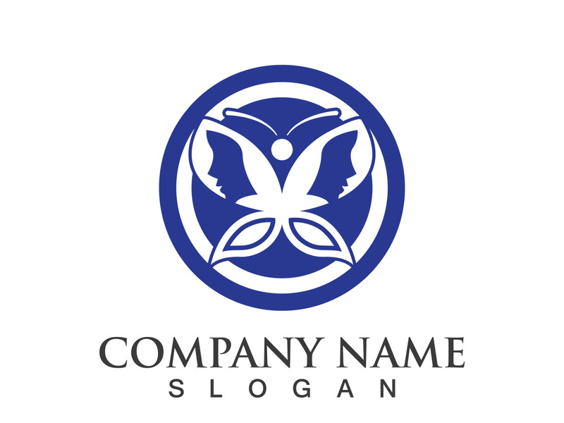 Butterfly logo icon vector design illustration