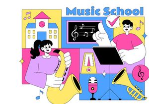 10 Music School Illustration